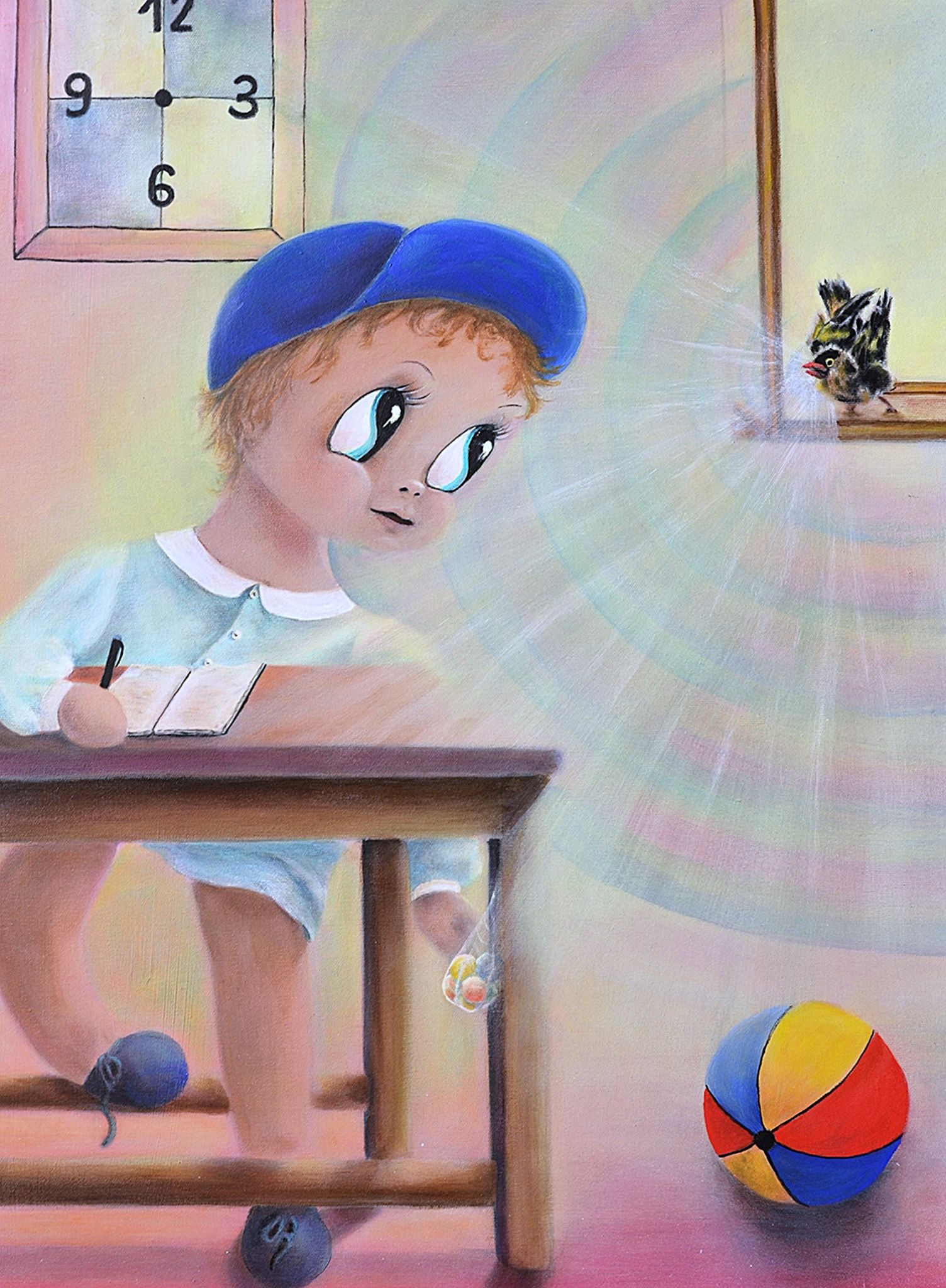 Distrazioni — Aurora Mazzoldi, acrilico su pannello telato — 60x80 cm