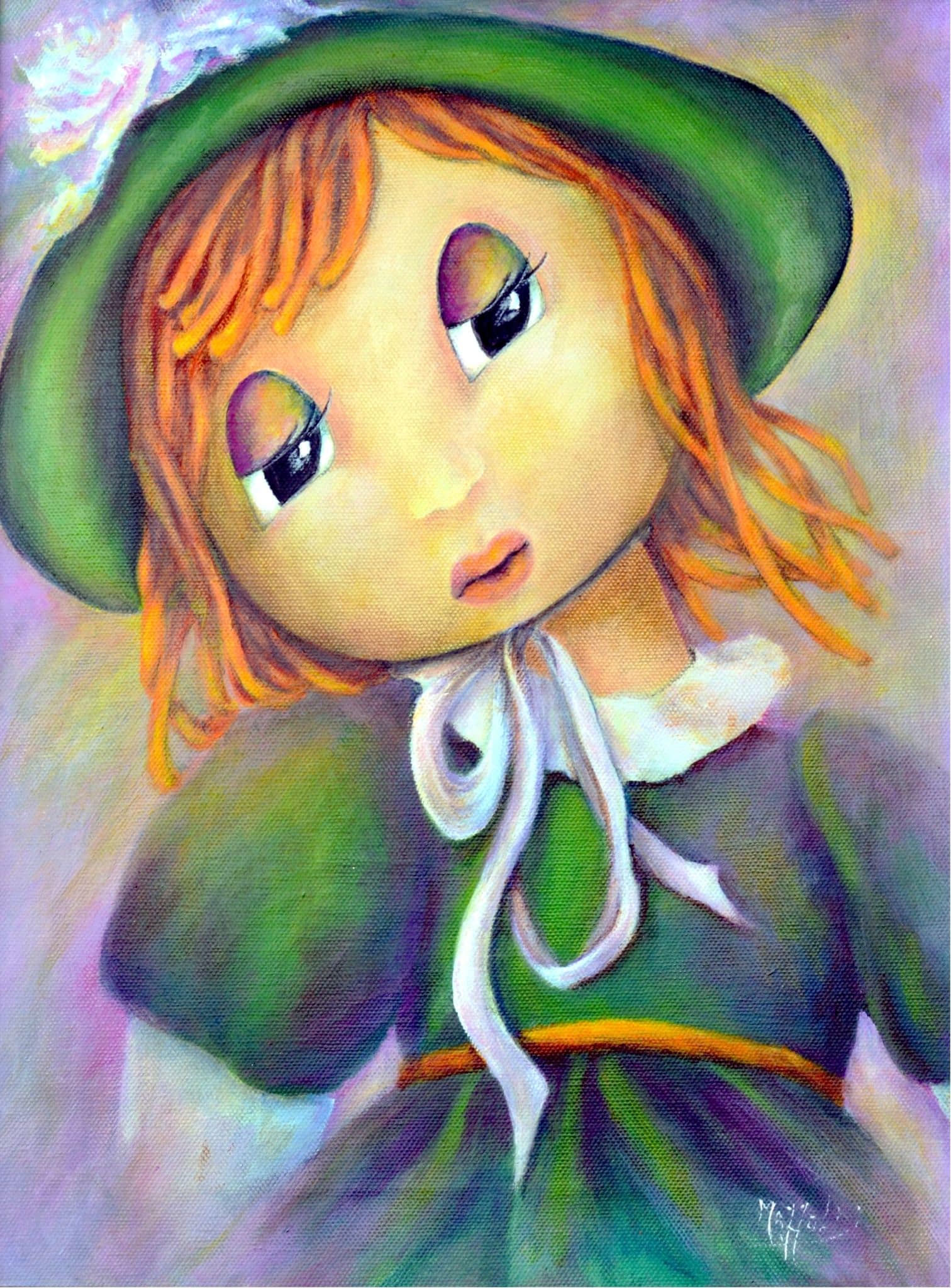 Emily — Aurora Mazzoldi, acrilico su tela — 30x40 cm