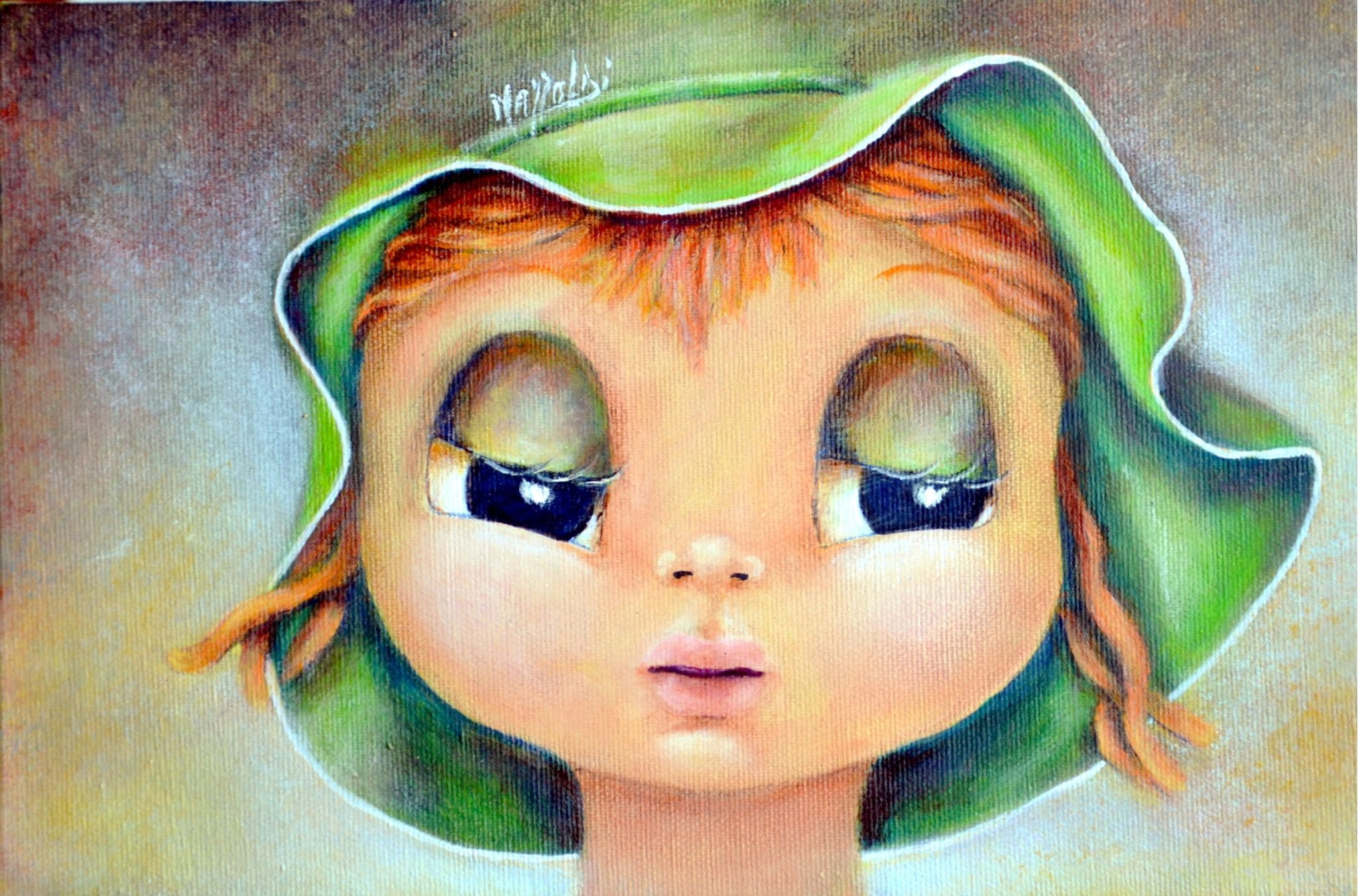 Emma — Aurora Mazzoldi, acrilico su tela — 30x20 cm