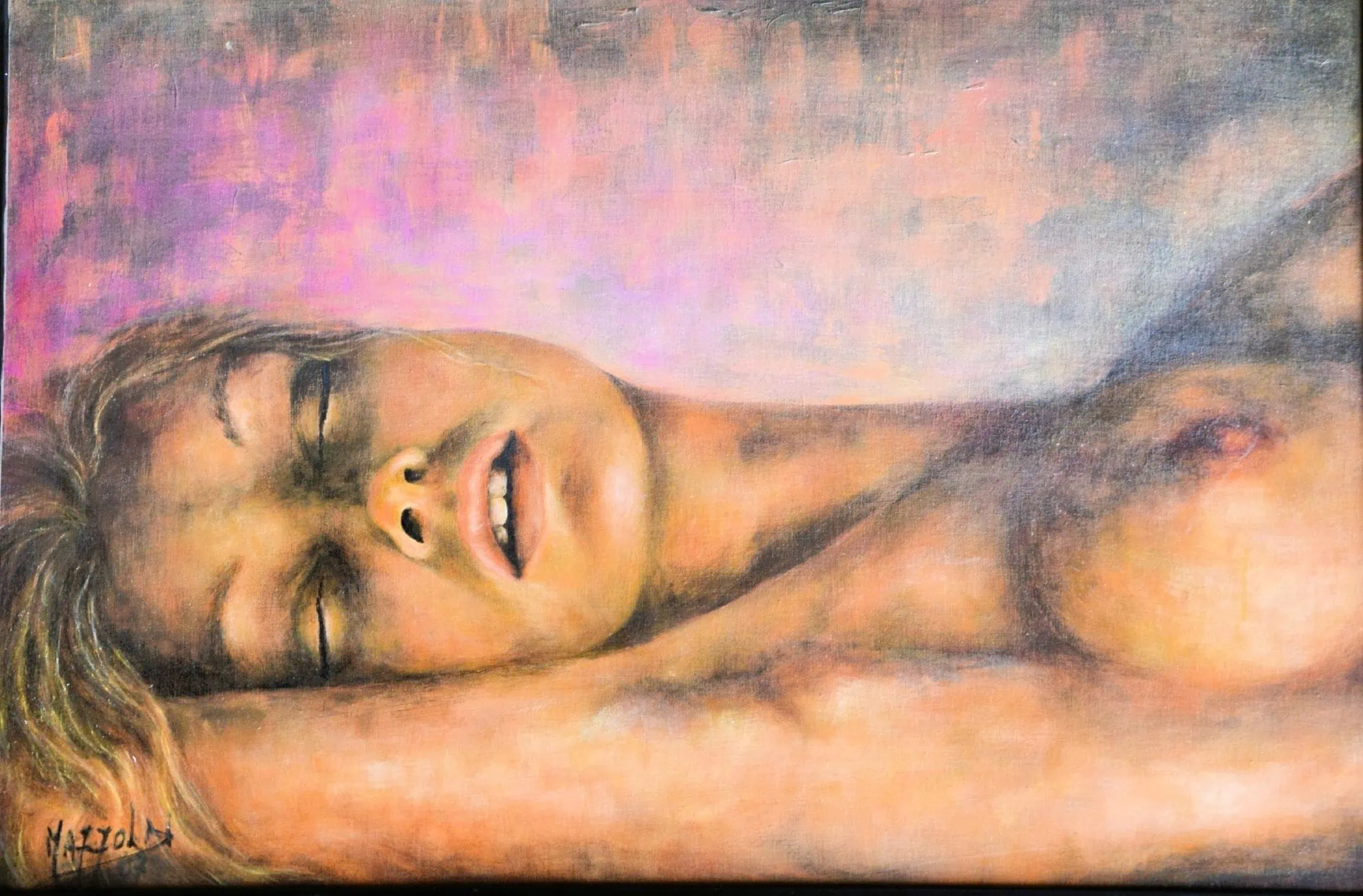 Inconsapevolmente — Aurora Mazzoldi, acrilico su pannello telato — 60x40 cm