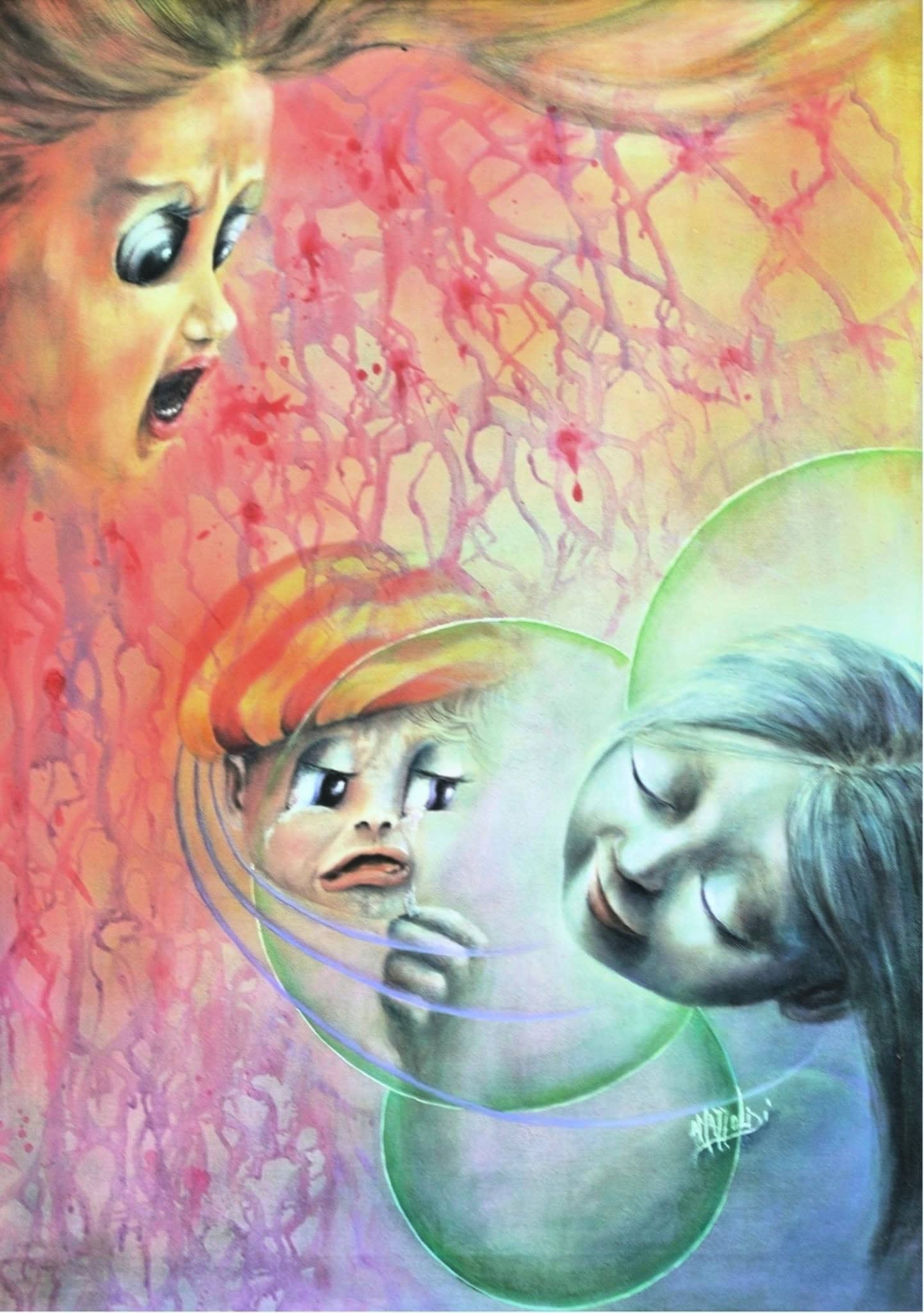 La Consolazione — Aurora Mazzoldi, acrilico su pannello telato — 60x80 cm