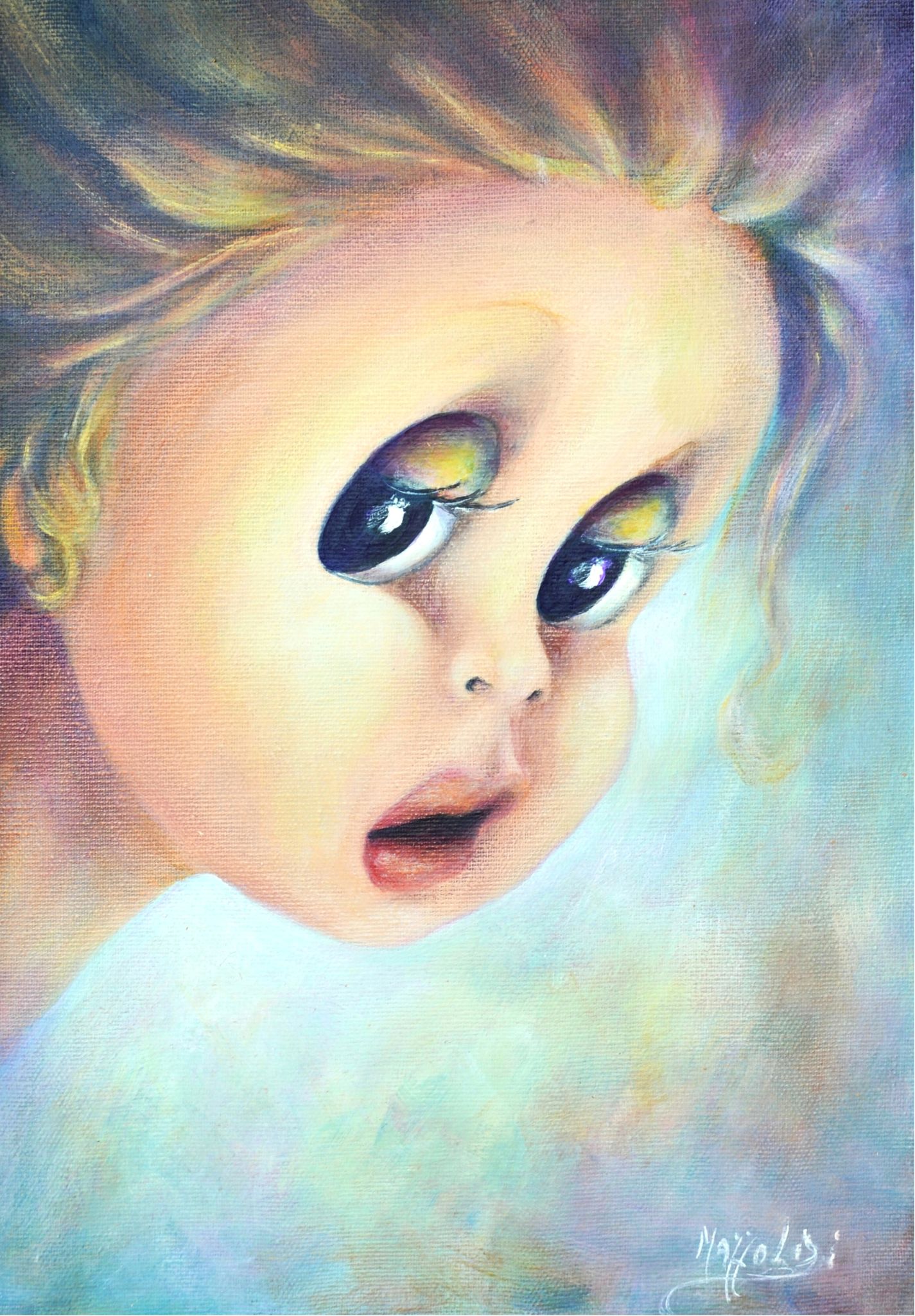 Lauren — Aurora Mazzoldi, acrilico su tela — 25x35 cm