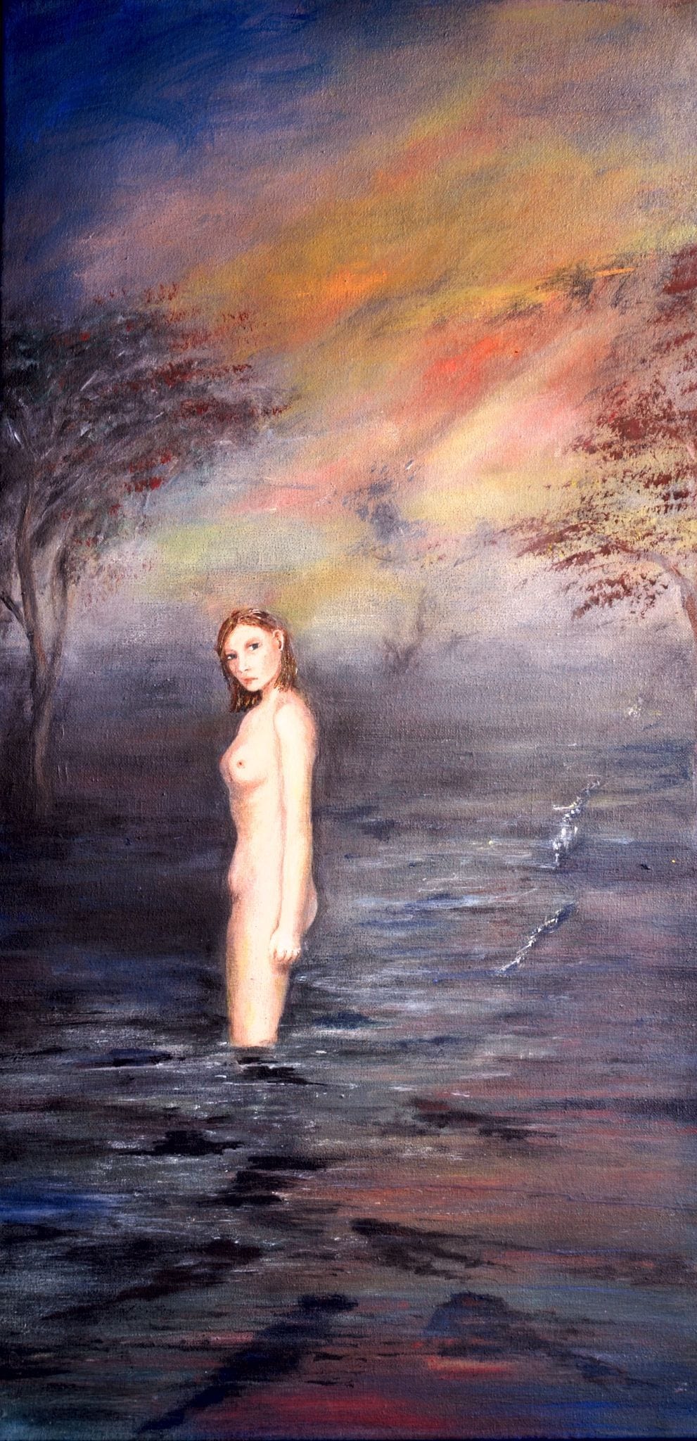 La Palude — Aurora Mazzoldi, acrilico su tela — 30x60 cm