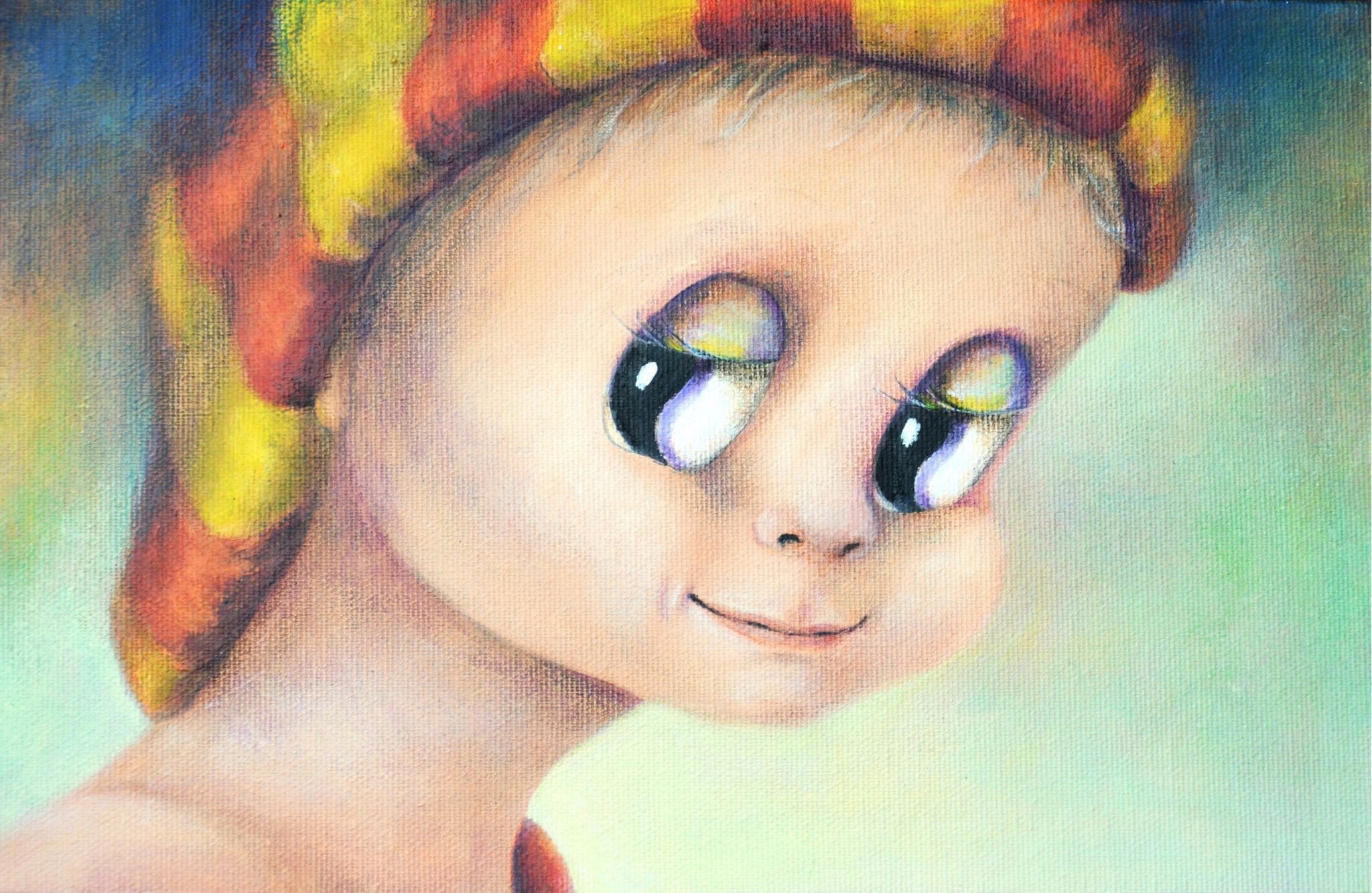 Sarah — Aurora Mazzoldi, acrilico su tela — 30x20 cm