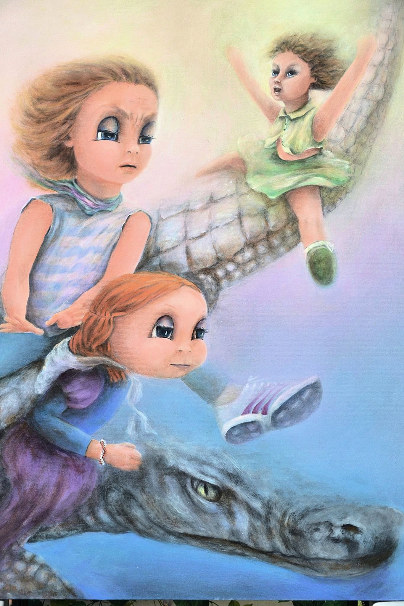 Indolenza — Aurora Mazzoldi, acrilico su pannello telato — 60x80 cm