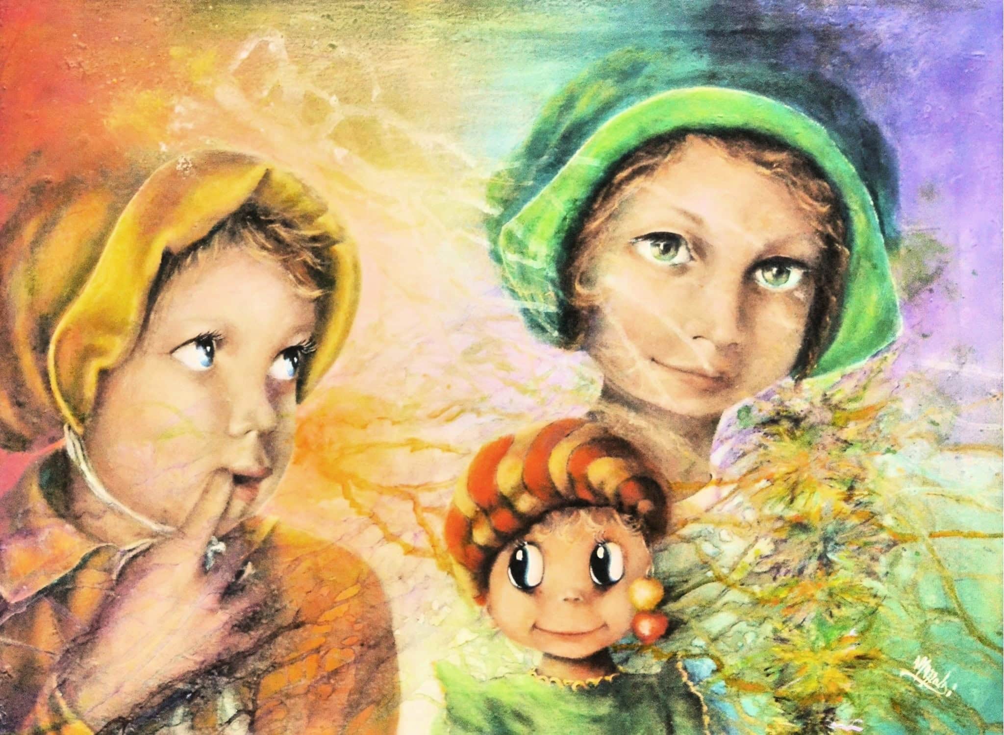 Invidia — Aurora Mazzoldi, acrilico su pannello telato — 80x60 cm